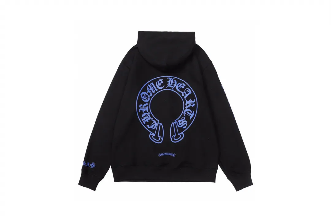 M31—P210 -Chrome Hearts/Chrome Hearts printed sweatshirt cardigan jacket -420 grams of high-density, high-quality wool, soft, delicate and skin-friendly, soft and silky to the touch, warm and skin-friendly -The hardware and zipper accessories are all customized and full of details -Colour: black -Size: S M L XL